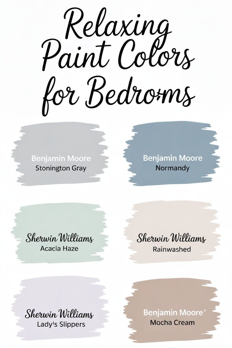 6 Soothing Bedroom Paint Colors for Calming Sleep Spaces