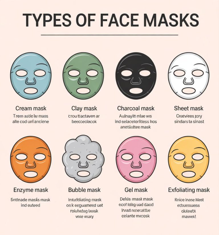 8 Types of Face Masks for Every Skin Type and Skincare Routine