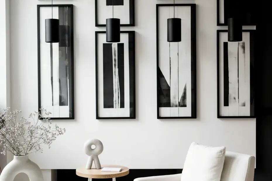 Gallery Wall Layout Ideas | Balanced Framed Art Arrangements for a Sophisticated Living Room