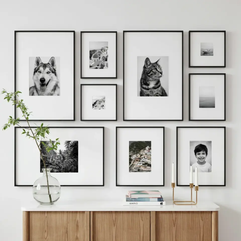 Gallery Wall Ideas | Build Your Own with Multi-Mat Frames | Home Decor Inspo