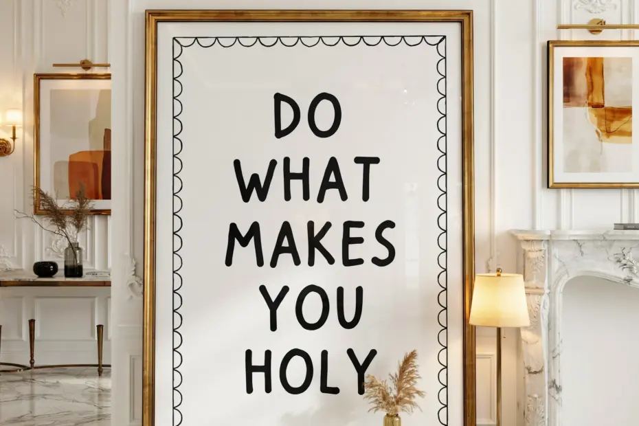 Christian Gallery Wall Ideas | Neutral Prayer Room Decor | Preppy Bible Verse Art