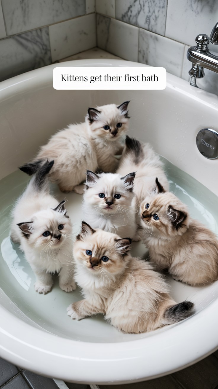 Adorable Kitten First Bath Time Care Tips and Ideas