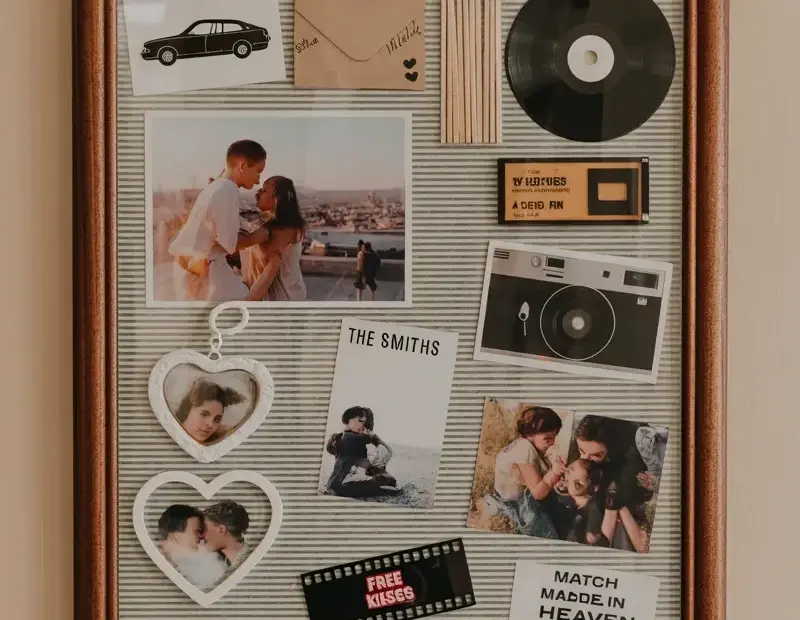 Vintage Memory Board Collage: Don't Make This Clutter Mistake