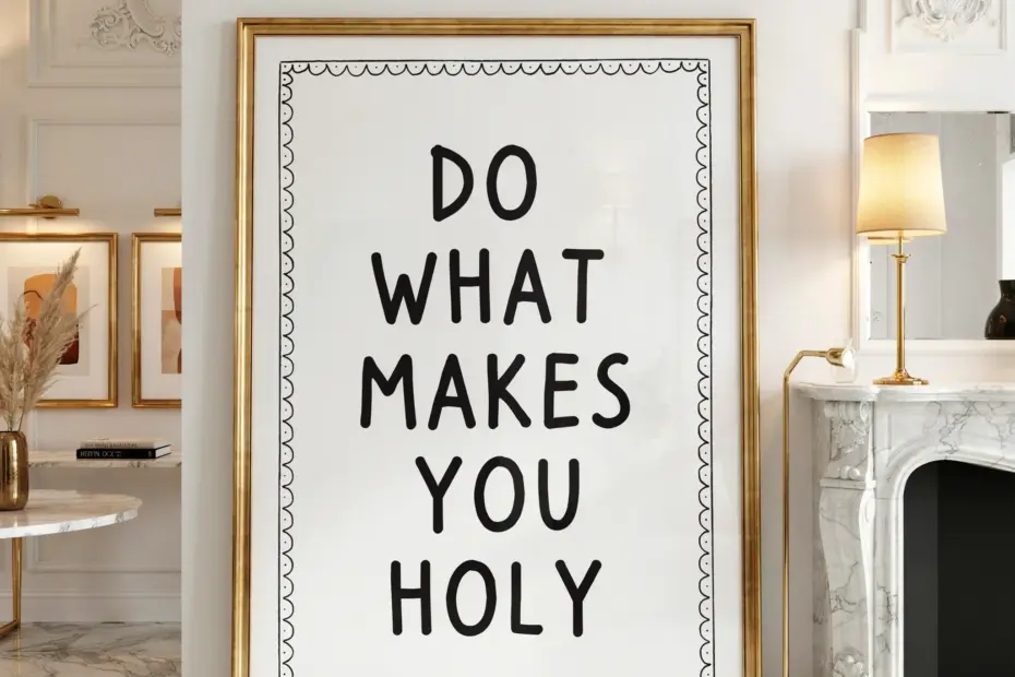 Do What Makes You Holy Print | Christian Gallery Wall Art | Neutral Prayer Room Decor