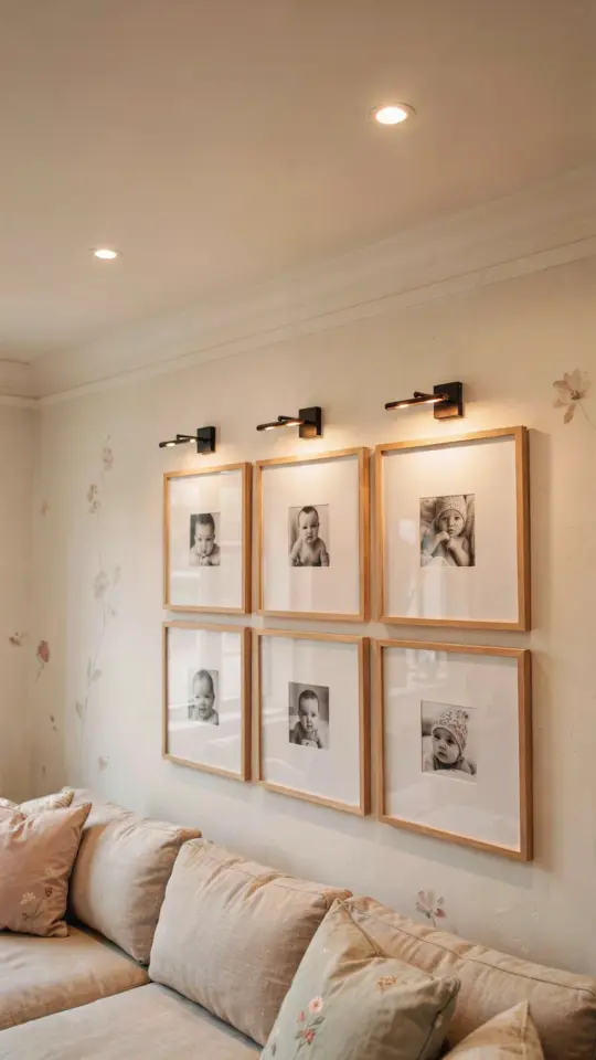 Gallery Wall Ideas | Symmetric Layouts for Living Room | Family Photo Display