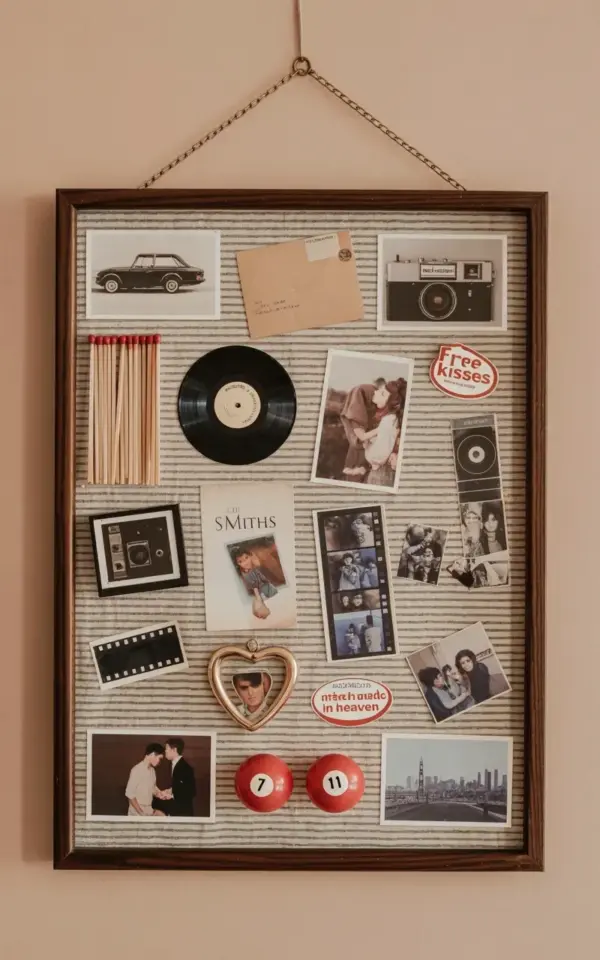Vintage Memory Board on a Budget - Thrifted Collage Wall Art