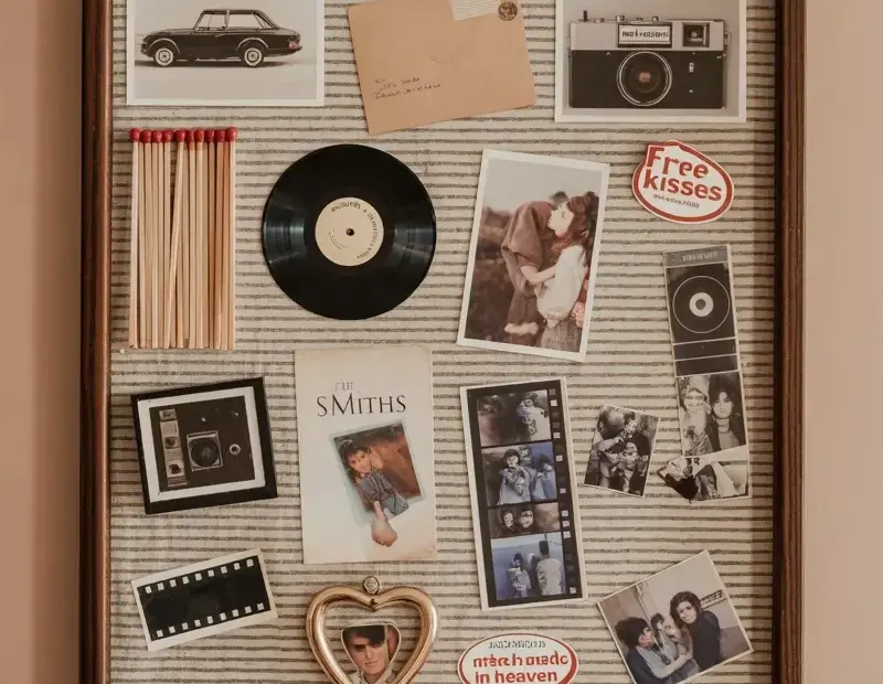 Vintage Memory Board on a Budget - Thrifted Collage Wall Art