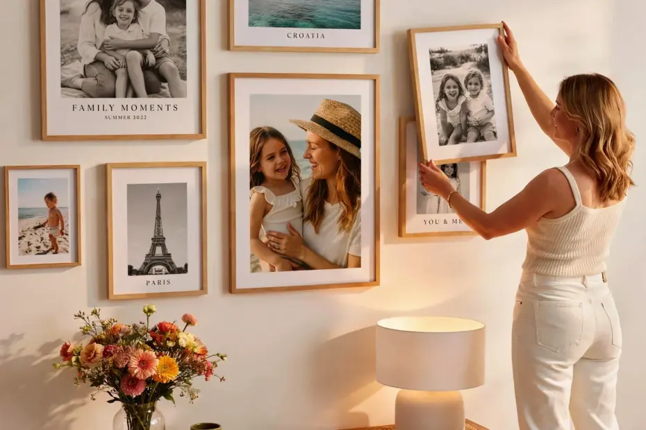 Gallery Wall Mistake: Hanging Frames Too High (Try Eye-Level Instead)